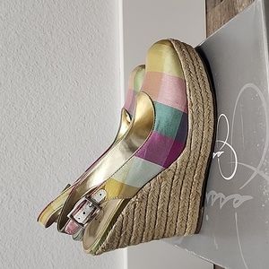 Jessica Simpson Wedges Easter sling back size 7